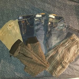 7/8 Levi, old navy and wrangler pants lot